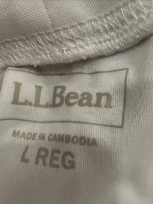 L.L.Bean white turtle neck size large . thumbnail 4