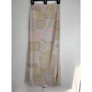 See You Monday Los Angeles Patchwork Floral Shell Maxi Skirt Pink Green Small‎ thumbnail 3