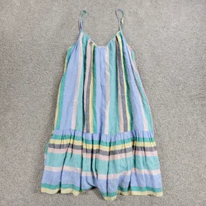 Rails Womens Ari Dress Small Blue Jamaica Stripe Spaghetti Strap V Neck Sundress thumbnail 14