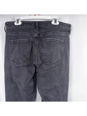 Old Navy Micro-Flare Black Jeans Women’s Size 8 thumbnail 7