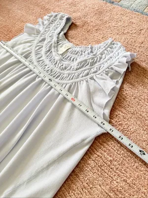 We The Free Free People Light Blue Rayon Ruffle Sleeveless Top XS Boho thumbnail 4