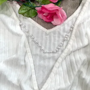 Feminine Date Night Girls Night Out Party Shower Winter V-Neck Low Back Twee Top thumbnail 5