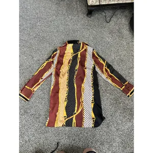 Zara TRF Collection Brown, Black, White chain and scarf long sleeve blouse M thumbnail 13