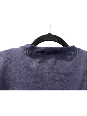 Vintage 90s NutCracker Snowman Embroidered Crewneck Sweatshirt Navy Blue Medium thumbnail 5