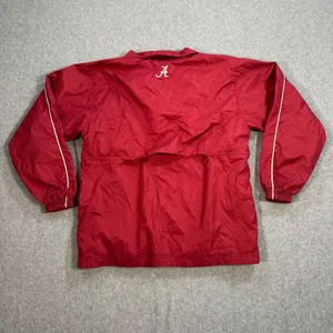 Alabama Crimson Tide Red Oak Sportswear 1/4 Zip Pullover Windbreaker Size Large thumbnail 7