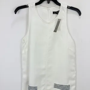J.Crew Maxine Sailor Stripe Dress Linen A Line White Preppy Retro Resort XS NWT thumbnail 6