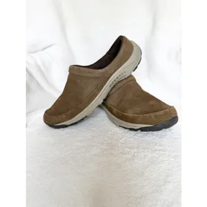 Merrell Leather Slip On Dark Earth Clog Mule Shoes Womens Size 10 thumbnail 8