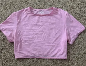 SKIMS Valentine's Collection Fits Everybody Pink Crop Top thumbnail 1