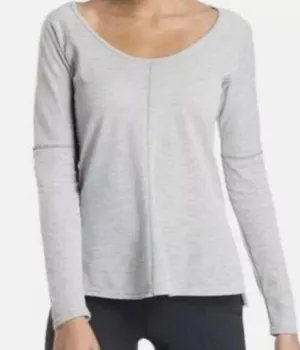Kuhl Light Gray Scoop Neck Wool Blend Arden Shirt W1490 Sz XS thumbnail 1