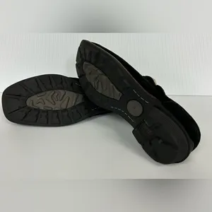 UGG Australia Shoreham Clog Women’s 7 Black Suede Sheepskin‎ Slipper Shoe Mule thumbnail 3