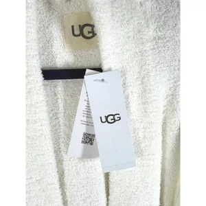 UGG Lenny II Cozy Sweater Knit Robe Cream 1153772 M Medium NWT thumbnail 9