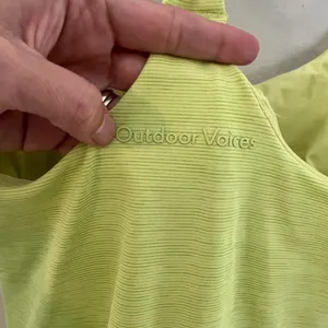 OUTDOOR VOICES- The Exercise Dress Heathered Yellow Size XS thumbnail 5