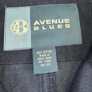 Avenue Blues 18/20 Womens Jacket‎ Blue Denim Cotton Blend Button NWOT thumbnail 3