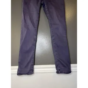 Levis Mid Rise Skinny Jeans Womens 29 Purple Medium Wash Stretch Denim thumbnail 3