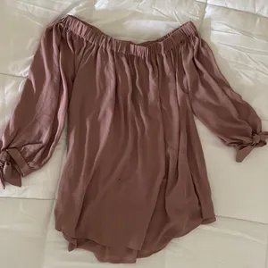 Wishlist Mauve Off The Shoulder Smock Dress Size L thumbnail 6