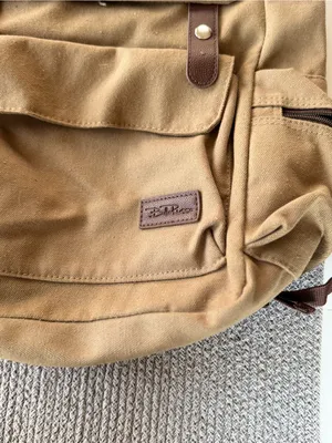 Bella Russo Tan Brown Nylon Drawstring Backpack thumbnail 5
