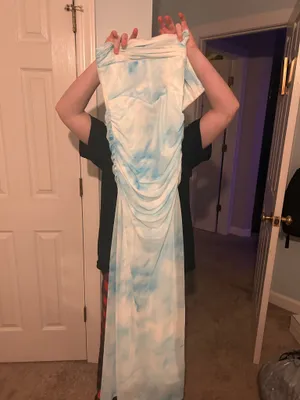 Blue prom dress thumbnail 2