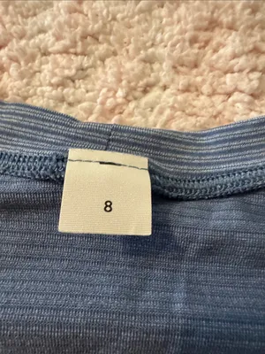 Lulu lemon 🍋 light Blue Short-Sleeve swiftly Crewneck Shirt thumbnail 2