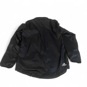 Adidas Women's Linear Windbreaker W/Hoodie, Rain Jacket, Full Zip, Black Size XS thumbnail 5