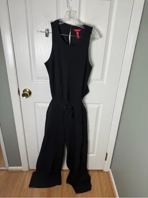 Spanx AirEssentials French Rib Jumpsuit in Black M thumbnail 2