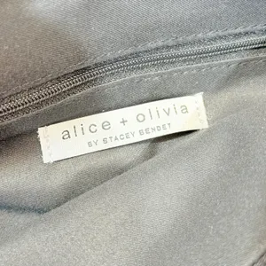 Alice + Olivia Duffel Bag Medium Black Daisy Floral Crossbody Travel Weekend‎ thumbnail 11