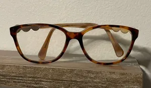 VERSACE Women's Brown Cat Eye Eyeglasses Optical Frame thumbnail 1