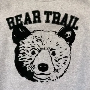 Aerie Bear Trail Gorpcore Gray Get Away Oversized Crewneck Sweatshirt size xxs thumbnail 5