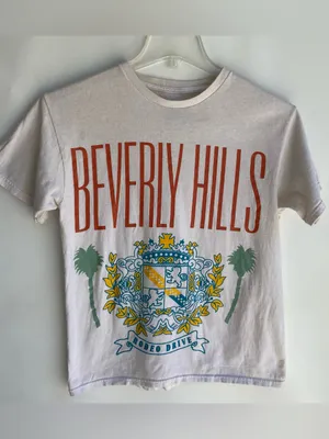 Beverly Hills rodeo drive vintage retro tee t-shirt graphic tee medium thumbnail 2