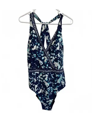 Jantzen Mare Tie Dye Wrap Open Back One Piece Swimsuit Size 12 thumbnail 3