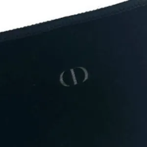 Christian Dior Velvet Open Top Pouch Storage Dust Bag with Subtle CD Logo thumbnail 4