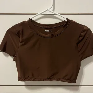 Aerie Smoothiez Brown Crop Top thumbnail 2