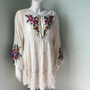 Free People Spell on You Embroidered Keyhole Dress Floral size XS thumbnail 5