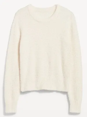 Old Navy Fuzzy Eyelash Crewneck Sweater thumbnail 4