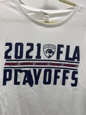 Alternative Women’s Florida Panthers 2021 FLA playoffs white cotton soft t-shirt thumbnail 3