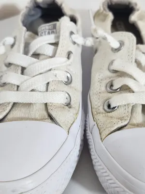 Converse Cream and White Womens All-Star Shoreline Slip-On Sneakers Size 7 thumbnail 3