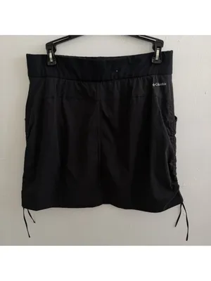 NEW Columbia All Seasons Ruched Skort M Black Hiking Fishing Athletic MEDIUM thumbnail 7