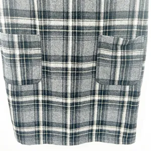 Gap‎ Womens Y2K Fall Preppy Dark Academia Plaid Wool Blend Shift Dress Size 6 thumbnail 4