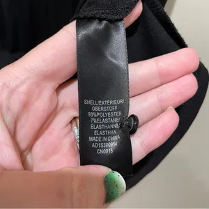 Adrianna Papell Ruffle Sleeveless Pleated Top Black Size Medium thumbnail 5