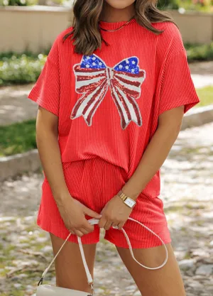 Independence 2 Piece Set Red Size M thumbnail 3