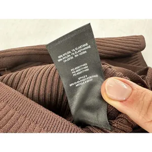Babaton Aritzia Sweater Sz Xs Sculpt Knit Tie Open Back Ribbed Brown Mockneck​ thumbnail 15