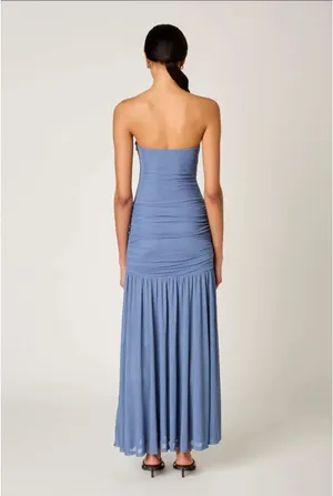 NIA maxi dress Blue thumbnail 4