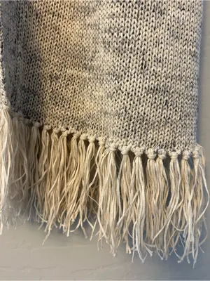 Joie Sona open front fringe hem linen blend open cardigan sweater medium thumbnail 8