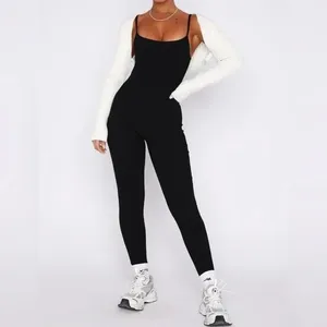 White Fox Life Is Short Ribbed Jumpsuit thumbnail 2