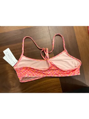L*Space Pamela Bikini Top in Heat Waves Large New Womens Swimsuit thumbnail 4