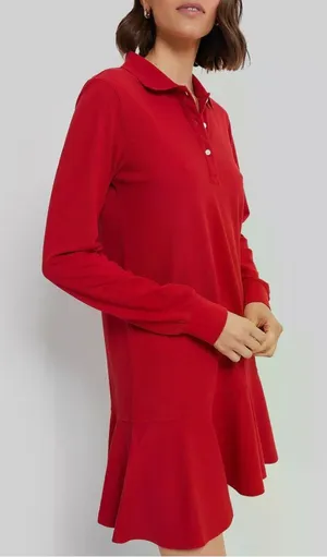 Tuckernuck NEW Pique May Polo Dress in Red thumbnail 1