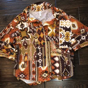 ZENANA boho button down shacket size large thumbnail 2