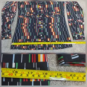 Vintage Wrangler Shirt Womens 32 Multicolor Geometric Button 70s Cowgirl Western thumbnail 9