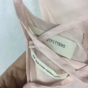 Urban Outfitters Harper Pink Tiered Lace-Up Babydoll Dress Small thumbnail 5