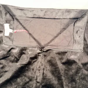 Umgee Floral Embroidered Velvet Mini Skirt Black Boho Bird Folk Art- Large NWT thumbnail 6