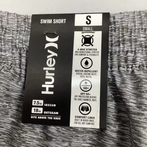 Hurley Men’s Gray Volley Swim Shorts Trunks Small NEW! Retail $50 thumbnail 9